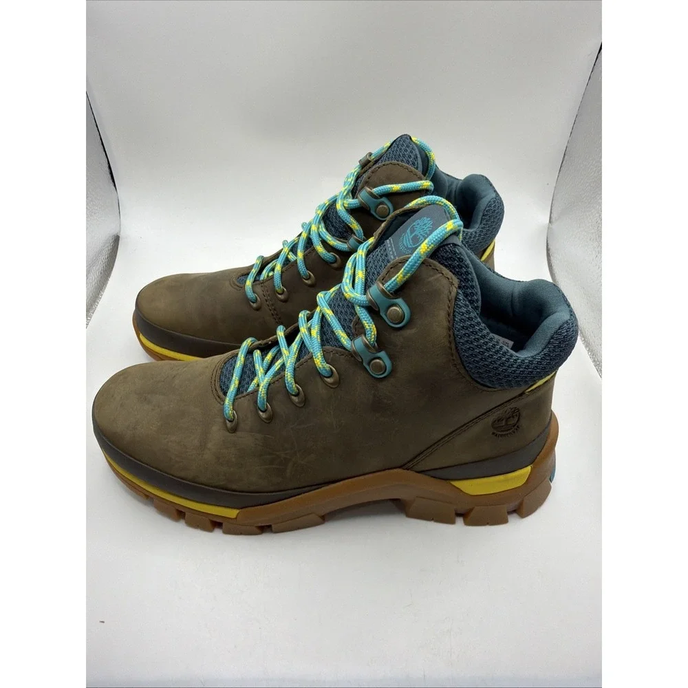 Timberland Jenness Falls Womens Olive‎ Green Waterproof Hiking Boots Size 7.5